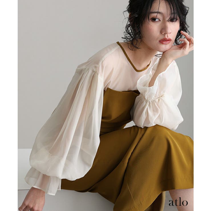 ビスチェ ドレープ オーガンジー | PourVous | 詳細画像8 