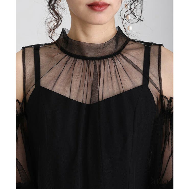 キャミワンピース チュール Aライン | PourVous | 詳細画像10 