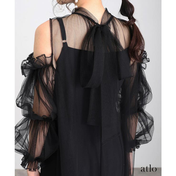 キャミワンピース チュール Aライン | PourVous | 詳細画像13 