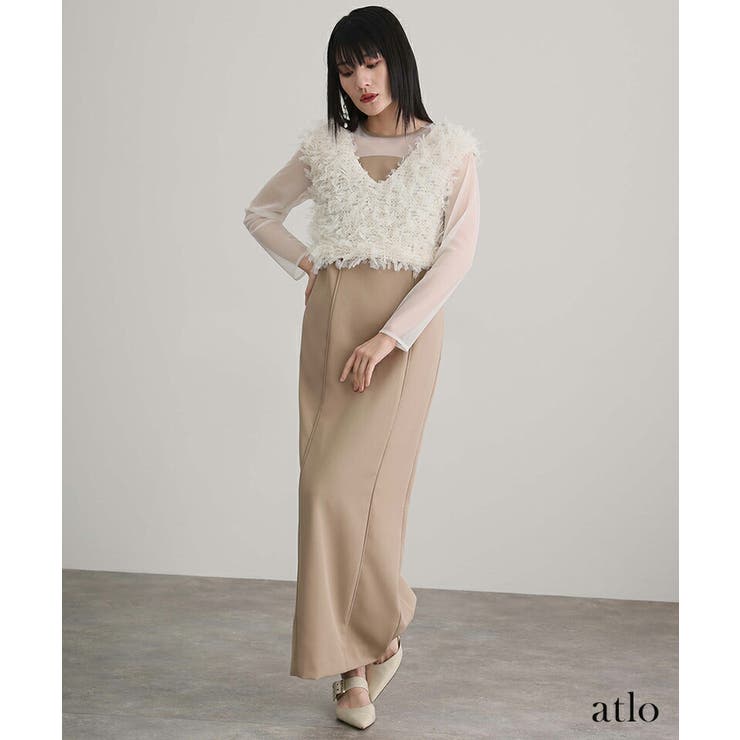 フリンジ グリッター ベスト | PourVous | 詳細画像13 