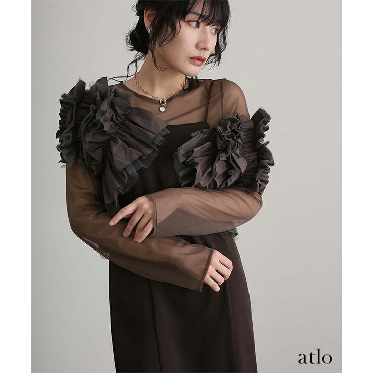 タフタ チュール ベスト[品番：PV000003605]｜PourVous（プールヴー