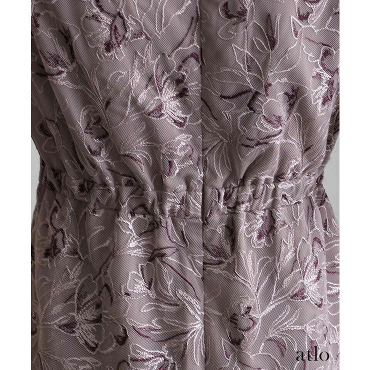 刺繍レース パフスリーブ ワンピース | PourVous | 詳細画像16 