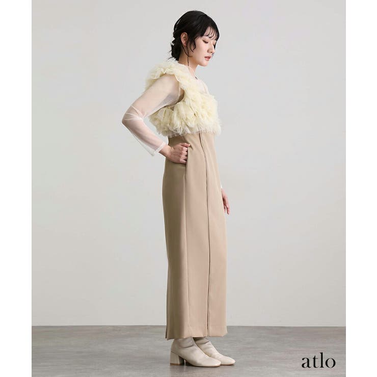 フリル ビスチェ パーティードレス | PourVous | 詳細画像15 