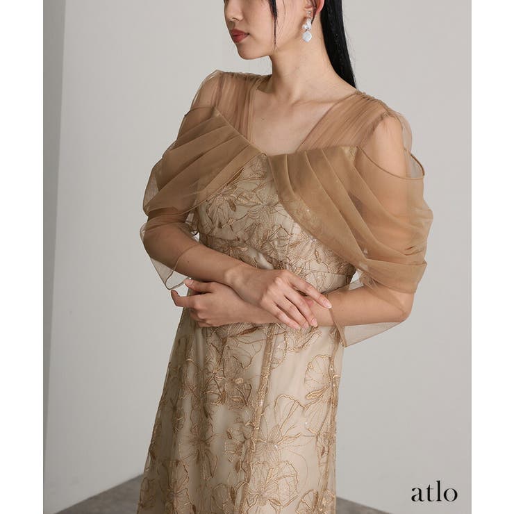 オフショルダース スパンコール ワンピース | PourVous | 詳細画像18 