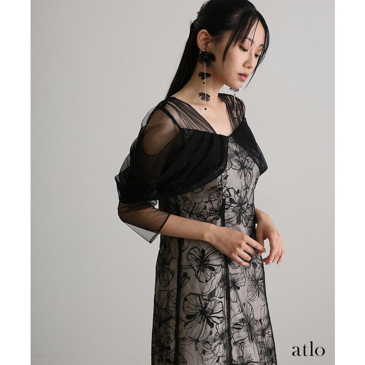 オフショルダース スパンコール ワンピース | PourVous | 詳細画像8 