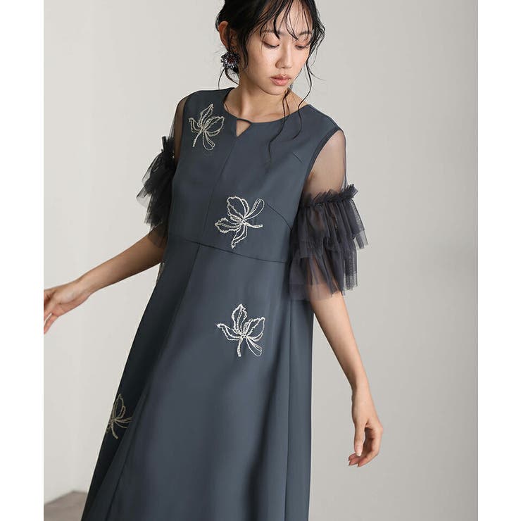 オケージョン ワンピース チュール | PourVous | 詳細画像8 