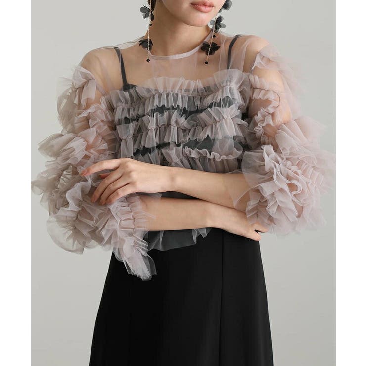 フリル セット ワンピース | PourVous | 詳細画像4 