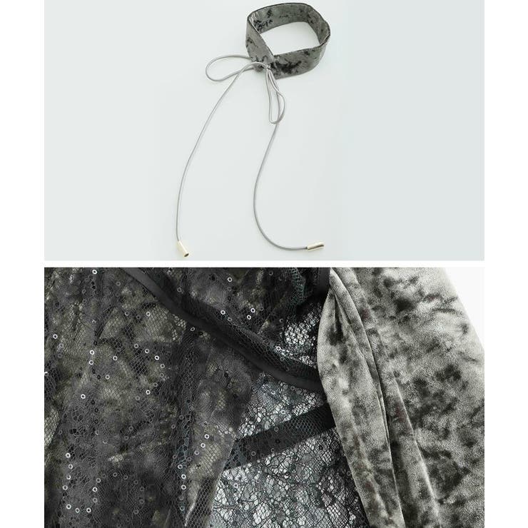 スパークルレース ベロア ワンピース | PourVous | 詳細画像16 