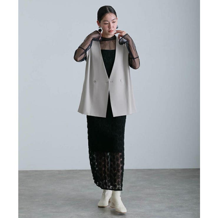 ローズレース ペンシルドレス ワンピース | PourVous | 詳細画像13 