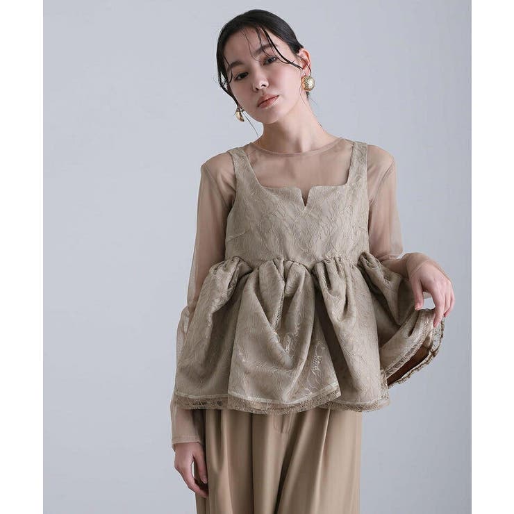 シアー ペプラム パンツ | PourVous | 詳細画像11 