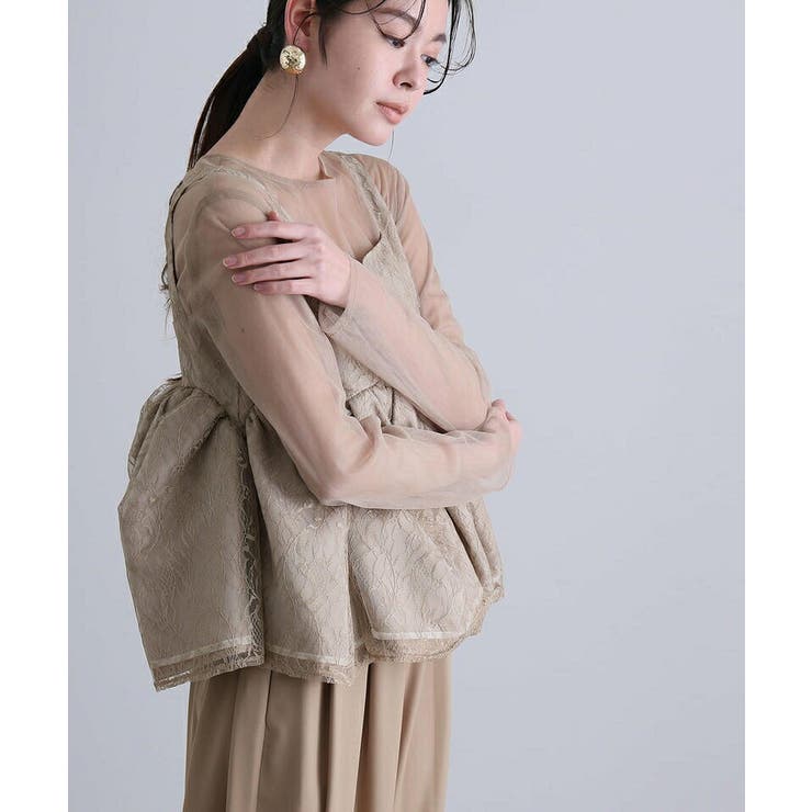 シアー ペプラム パンツ | PourVous | 詳細画像13 