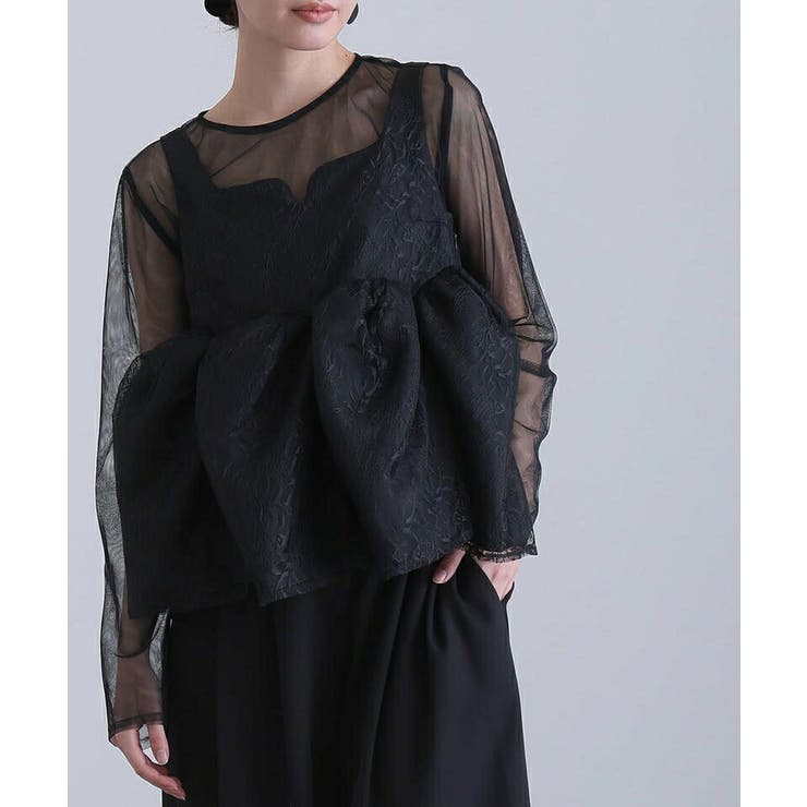 シアー ペプラム パンツ | PourVous | 詳細画像5 