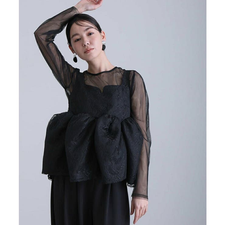 シアー ペプラム パンツ | PourVous | 詳細画像7 