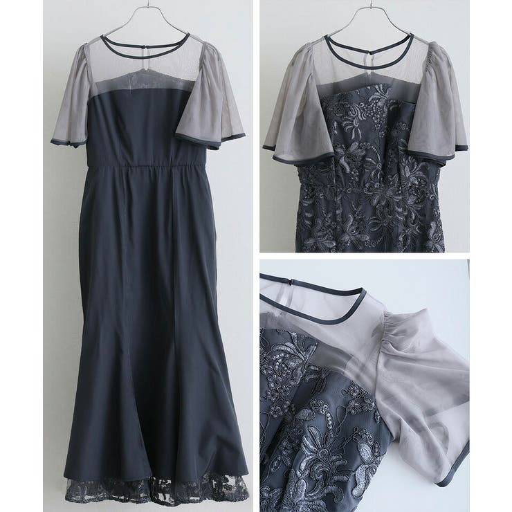 ヴィンテージ レース フレアドレス | PourVous | 詳細画像15 