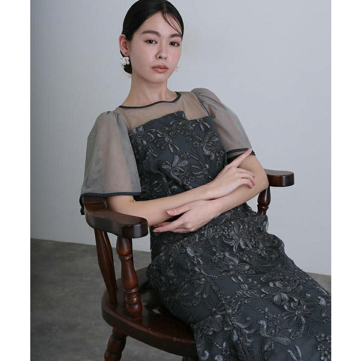 ヴィンテージ レース フレアドレス | PourVous | 詳細画像5 