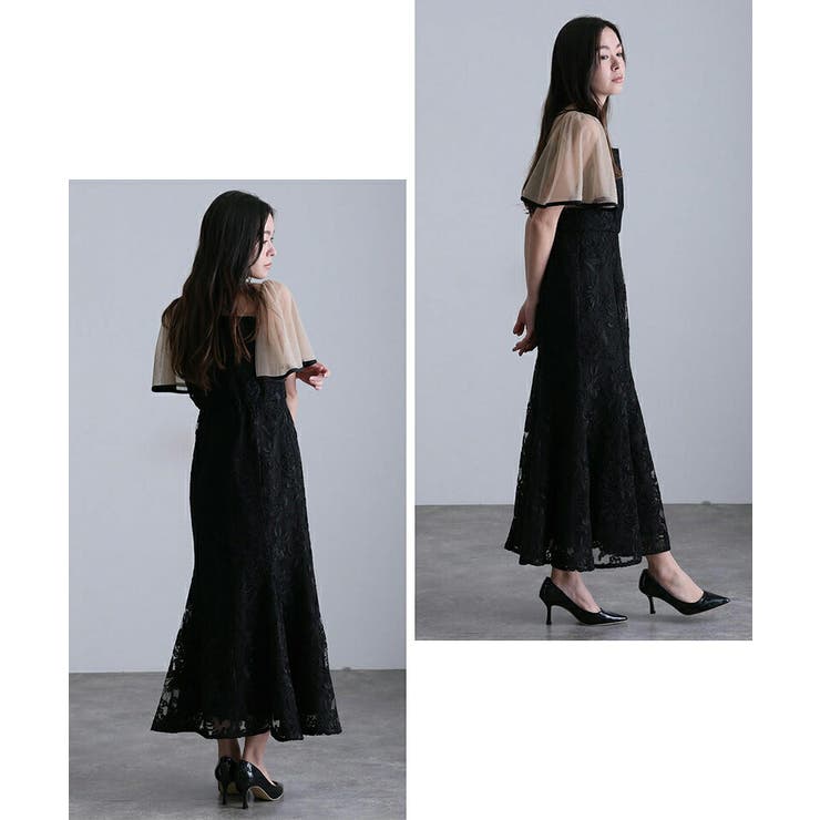 ヴィンテージ レース フレアドレス | PourVous | 詳細画像9 