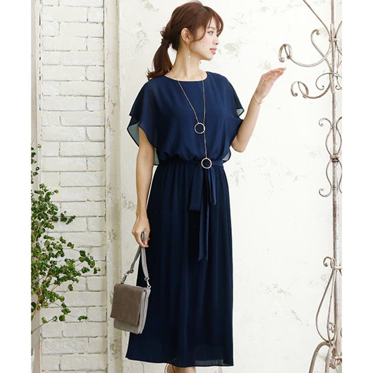 【美品】　プールヴー PourVous 結婚式　お呼ばれ　ドレス 同窓会 ドレス 結婚式 同窓会[品番：PV000002257]｜PourVous