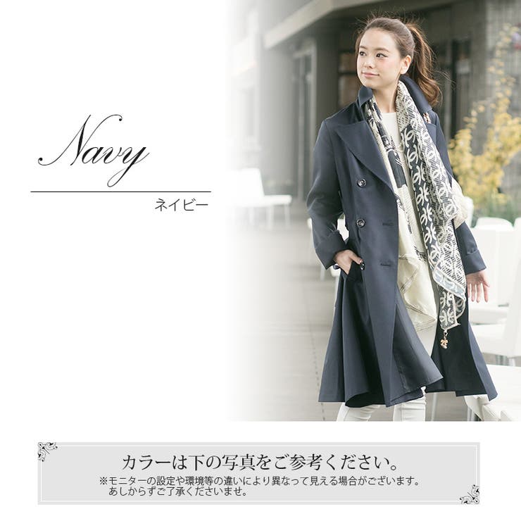 b2727【AN LIC AU BLUE】レディース スプリングコート ナイロン