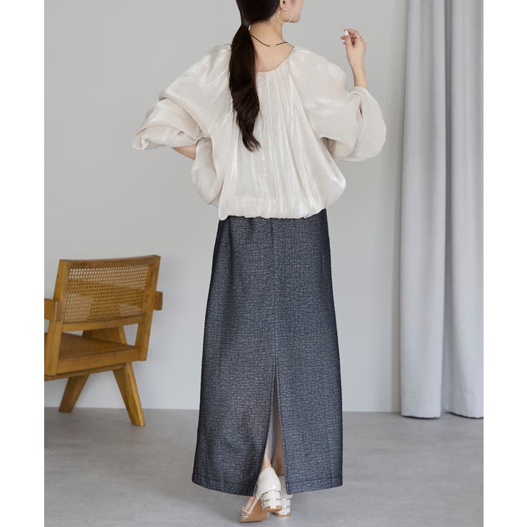 ラメ楊柳バルーンスリーブボレロ | PREFERIR | 詳細画像10 