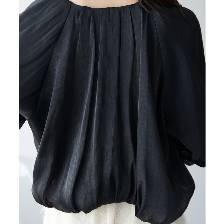 ラメ楊柳バルーンスリーブボレロ | PREFERIR | 詳細画像17 