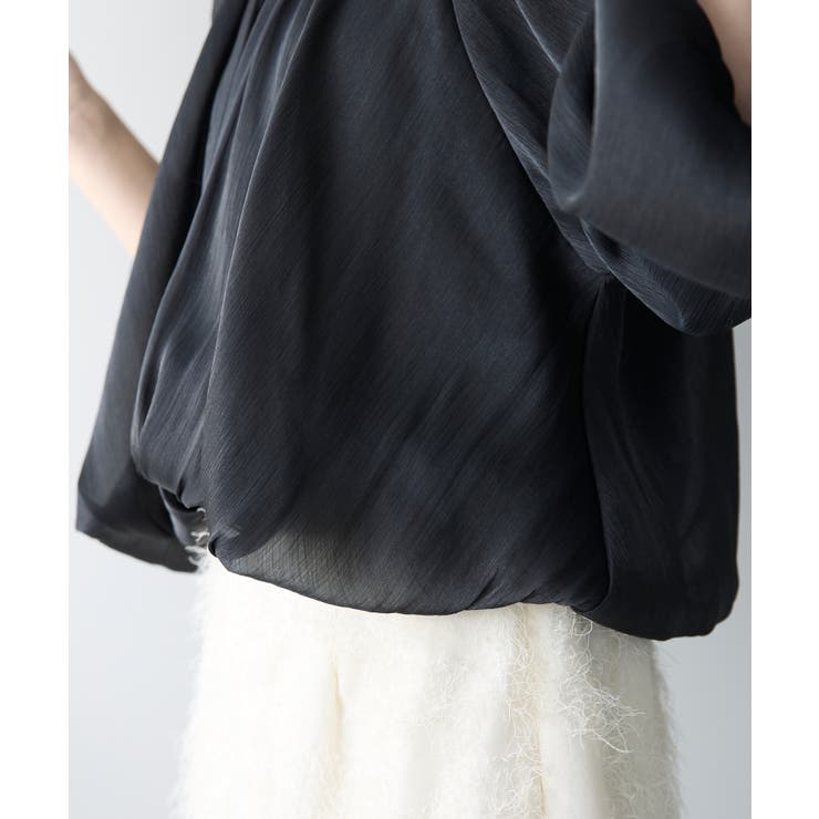 ラメ楊柳バルーンスリーブボレロ | PREFERIR | 詳細画像19 