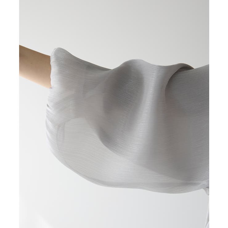 ラメ楊柳バルーンスリーブボレロ | PREFERIR | 詳細画像6 