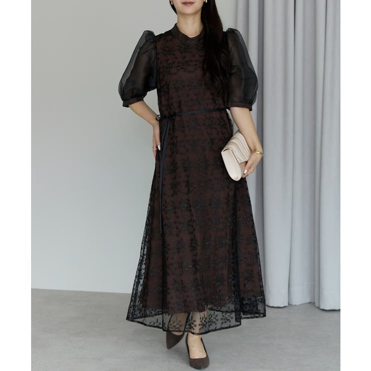 シアーバルーンスリーブドレス | PREFERIR | 詳細画像10 