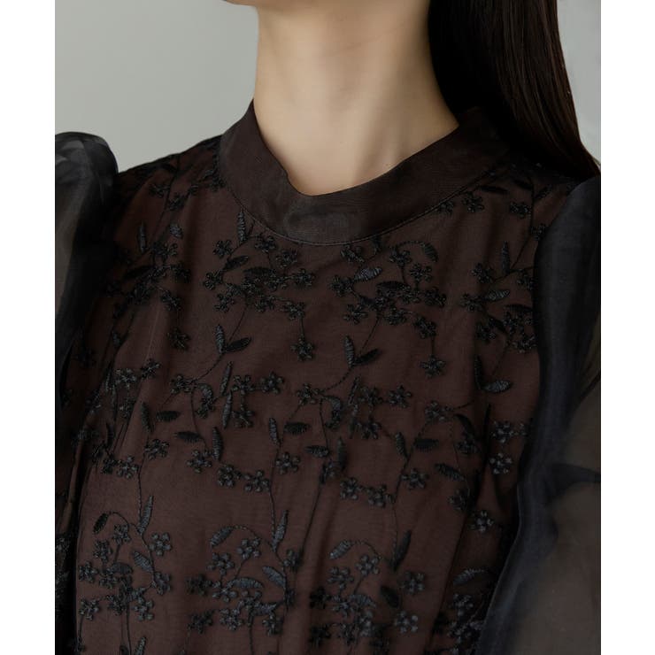 シアーバルーンスリーブドレス | PREFERIR | 詳細画像15 