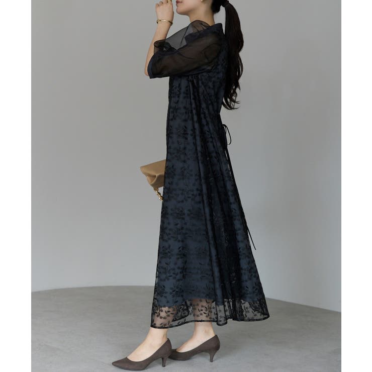 シアーバルーンスリーブドレス | PREFERIR | 詳細画像4 