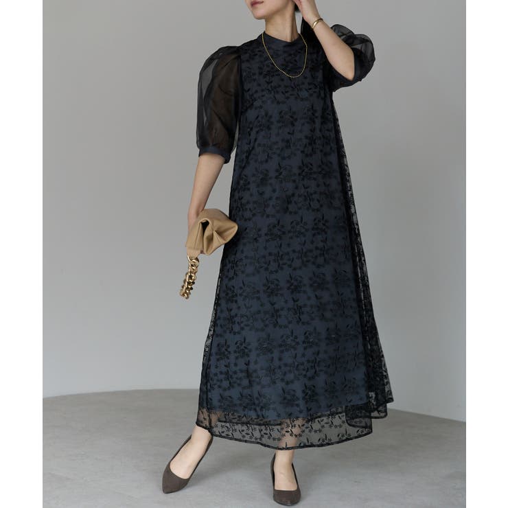 シアーバルーンスリーブドレス | PREFERIR | 詳細画像5 