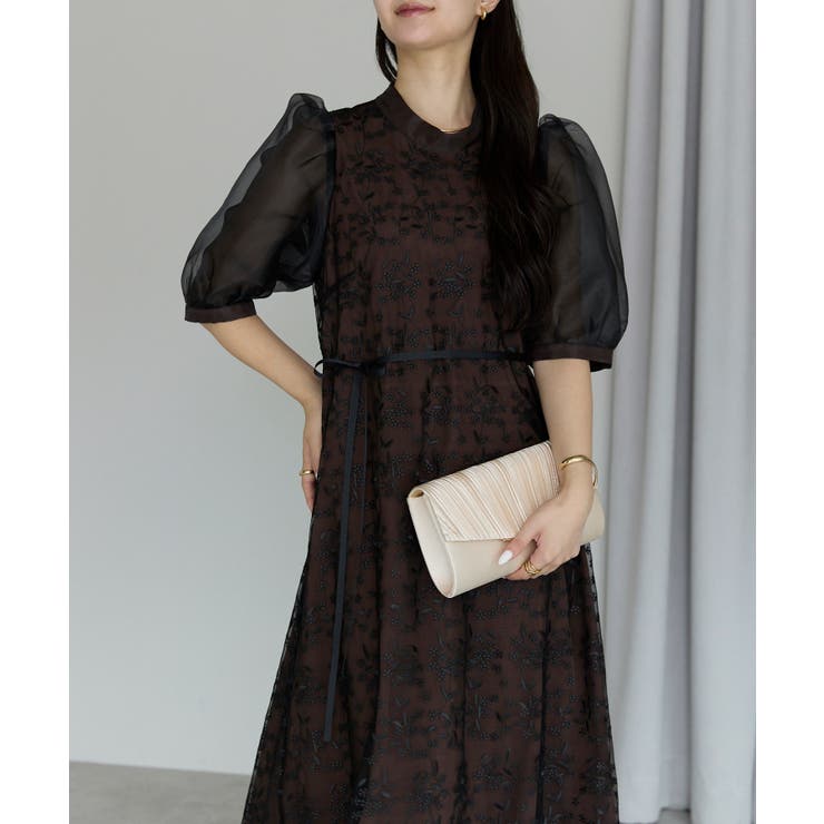 シアーバルーンスリーブドレス | PREFERIR | 詳細画像8 