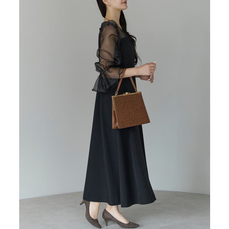 シアースリーブフレアードレス | PREFERIR | 詳細画像2 