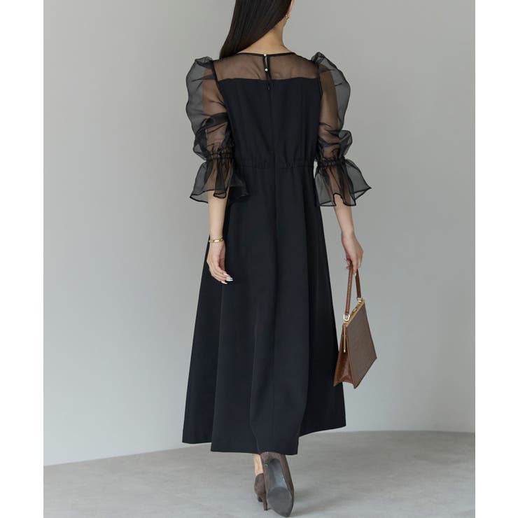 シアースリーブフレアードレス | PREFERIR | 詳細画像3 