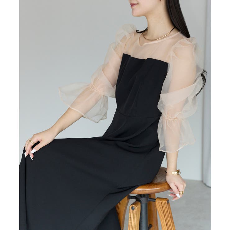 シアースリーブフレアードレス | PREFERIR | 詳細画像7 