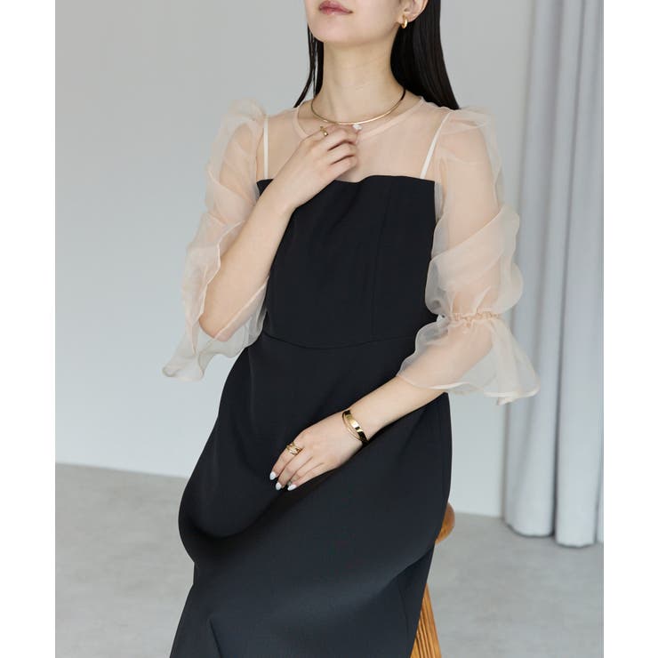 シアースリーブフレアードレス | PREFERIR | 詳細画像9 