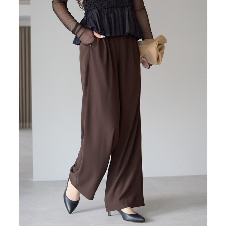 バルーンスリーブブラウス+ワイドパンツ | PREFERIR | 詳細画像16 