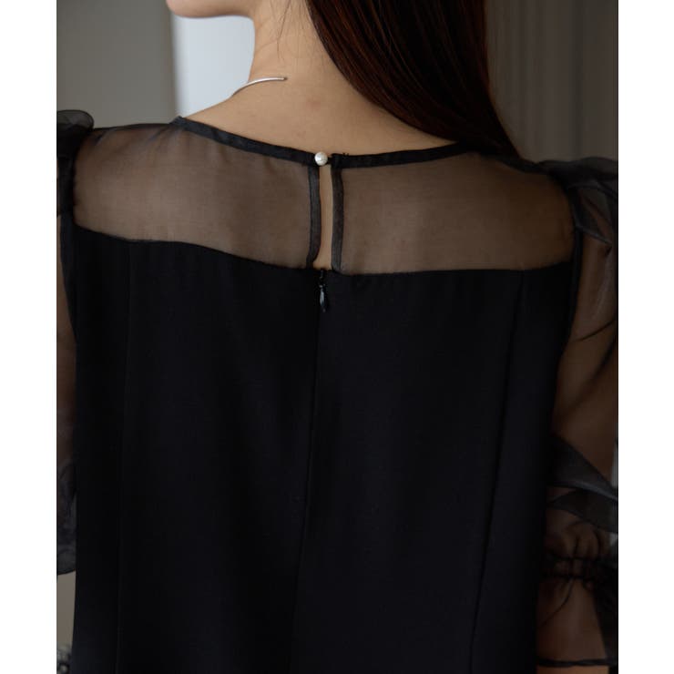 バルーンスリーブブラウス+ワイドパンツ | PREFERIR | 詳細画像29 