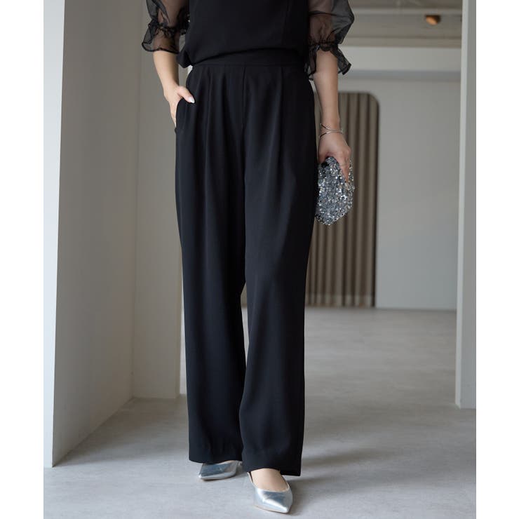 バルーンスリーブブラウス+ワイドパンツ | PREFERIR | 詳細画像31 