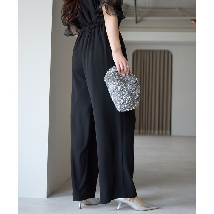 バルーンスリーブブラウス+ワイドパンツ | PREFERIR | 詳細画像32 