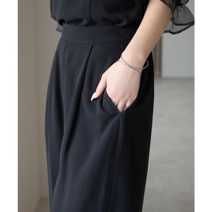 バルーンスリーブブラウス+ワイドパンツ | PREFERIR | 詳細画像35 