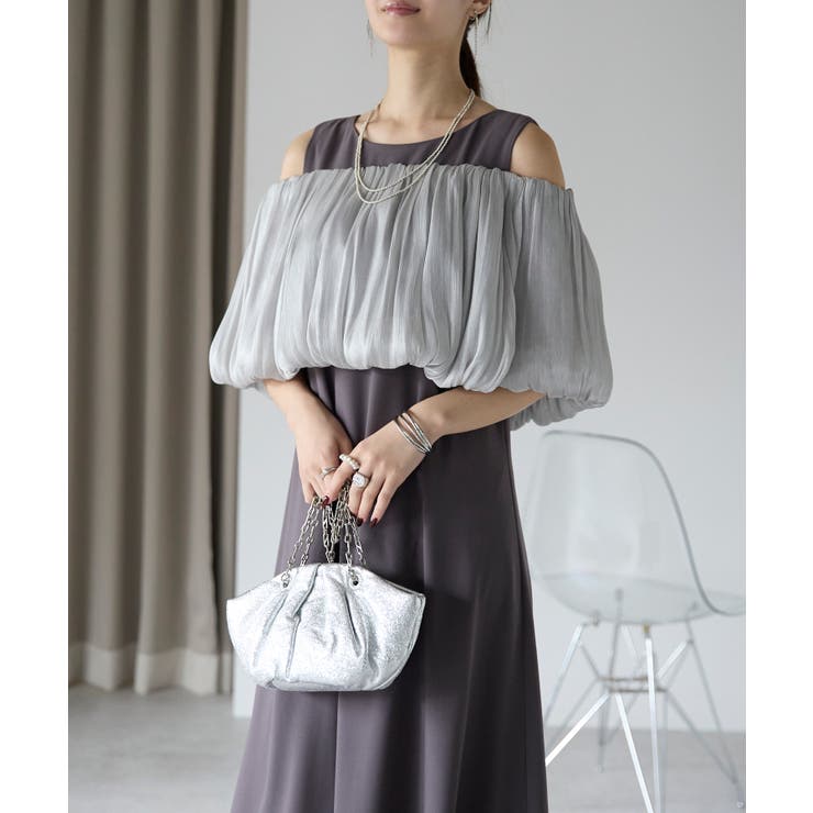 バルーンスヌード＋ノースリーブドレス | PREFERIR | 詳細画像15 