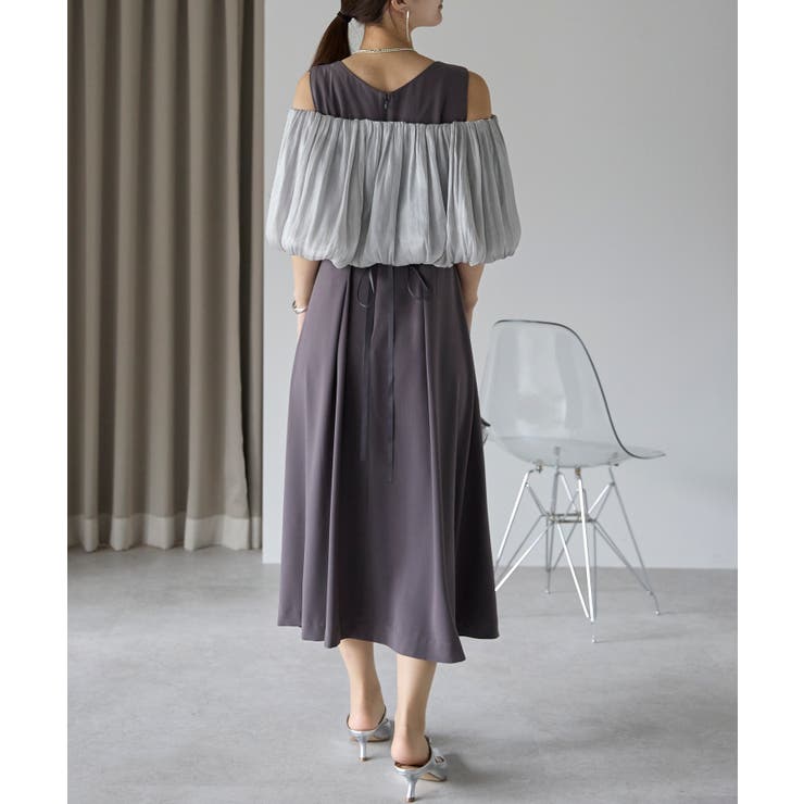 バルーンスヌード＋ノースリーブドレス | PREFERIR | 詳細画像18 