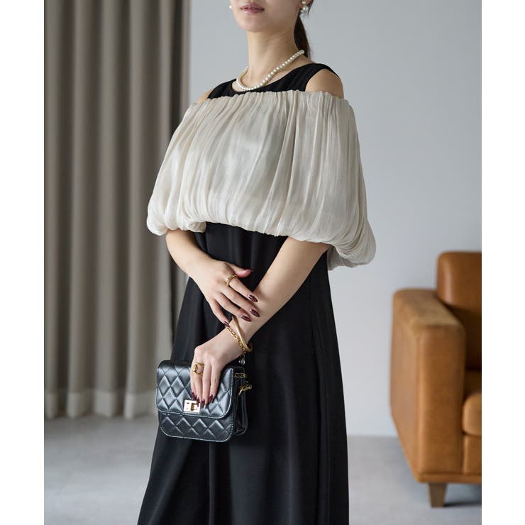 バルーンスヌード＋ノースリーブドレス | PREFERIR | 詳細画像2 