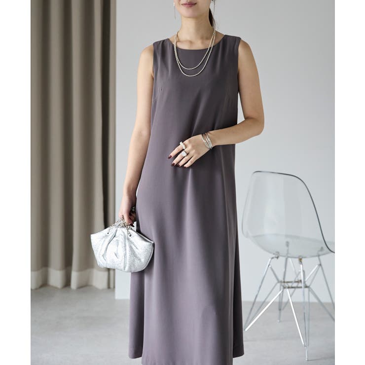 バルーンスヌード＋ノースリーブドレス | PREFERIR | 詳細画像22 