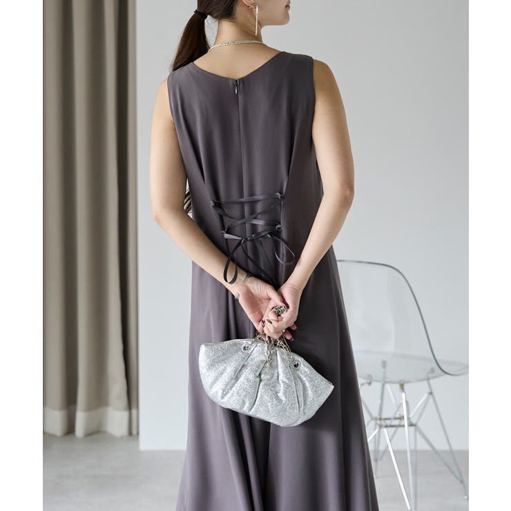 バルーンスヌード＋ノースリーブドレス | PREFERIR | 詳細画像24 