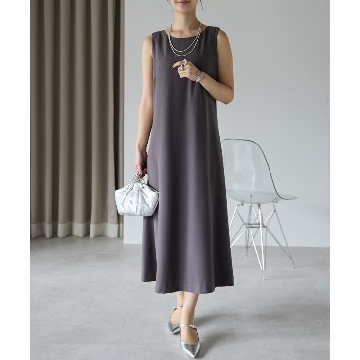 バルーンスヌード＋ノースリーブドレス | PREFERIR | 詳細画像25 