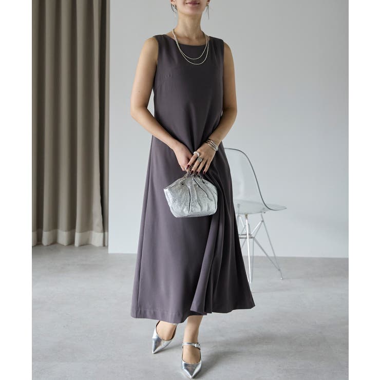 バルーンスヌード＋ノースリーブドレス | PREFERIR | 詳細画像26 