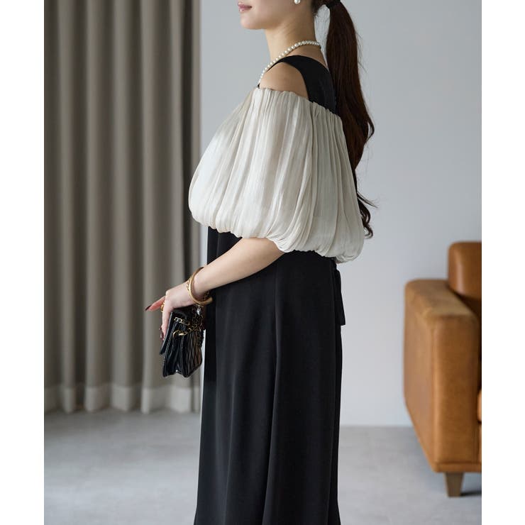 バルーンスヌード＋ノースリーブドレス | PREFERIR | 詳細画像3 