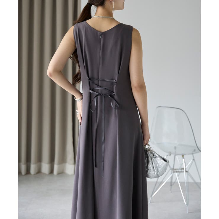 バルーンスヌード＋ノースリーブドレス | PREFERIR | 詳細画像32 