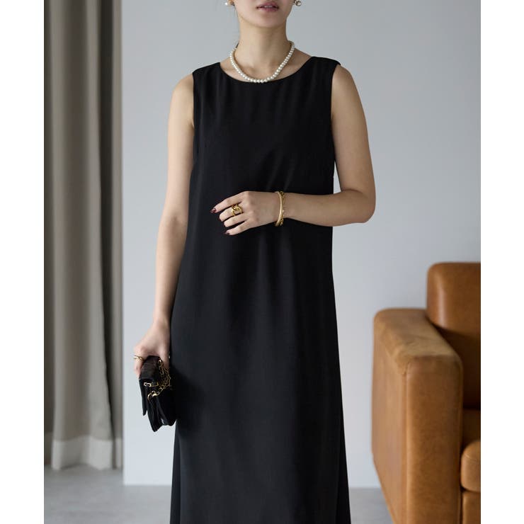 バルーンスヌード＋ノースリーブドレス | PREFERIR | 詳細画像8 